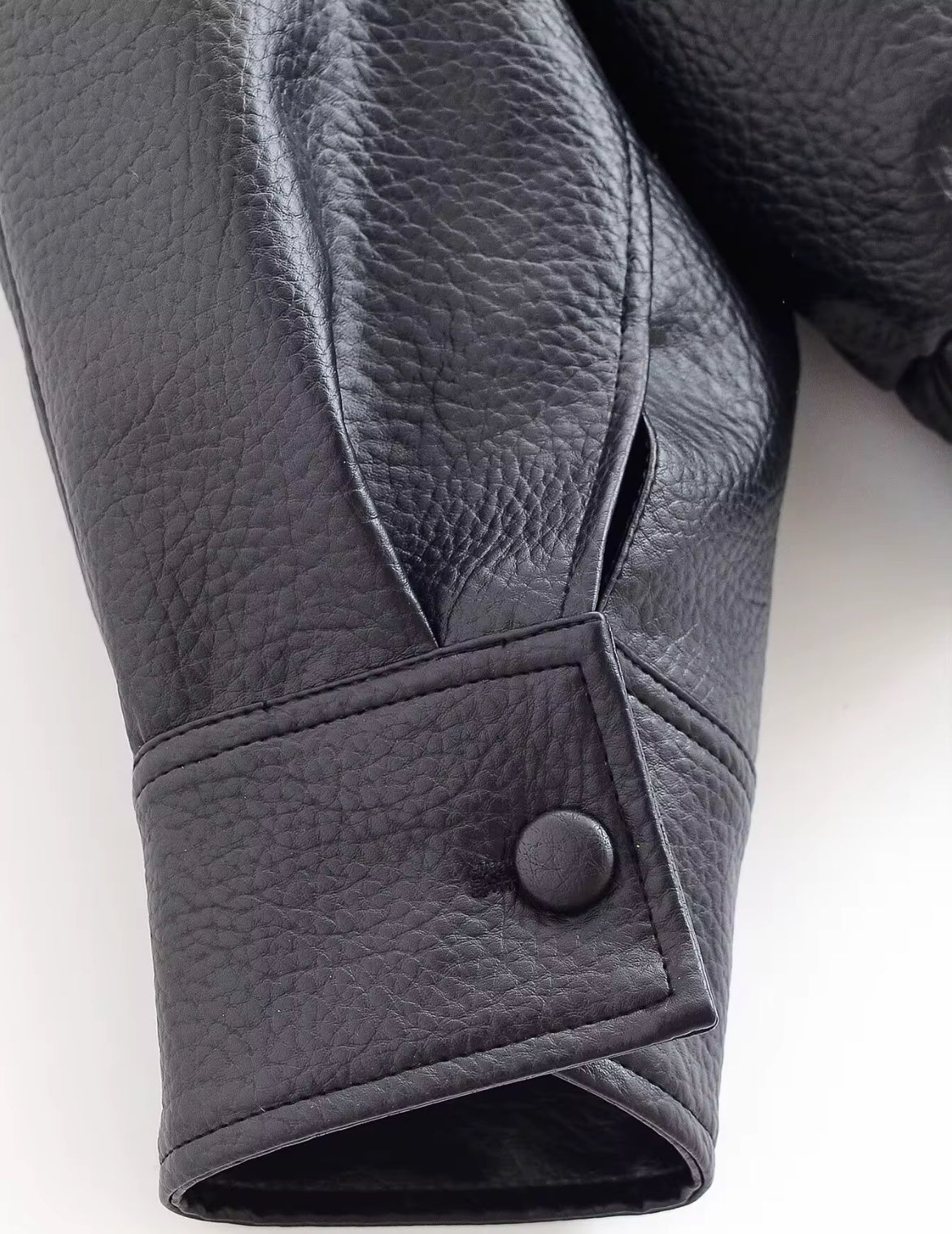 Oversized Leather Bomber Jacket Pre Order🖤 Ships 2/25