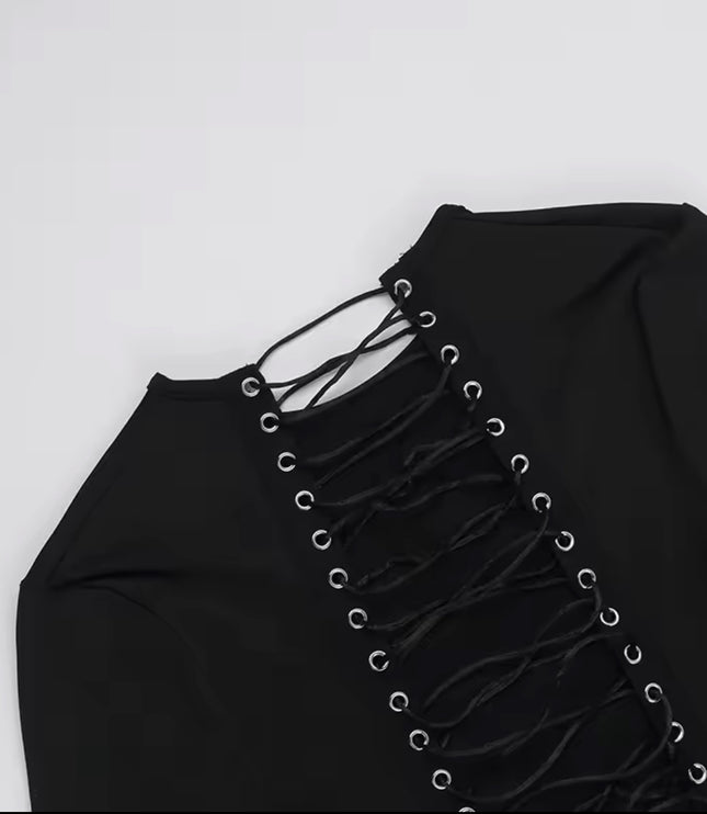 Laced Up Mini Dress