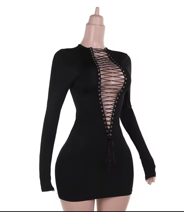 Laced Up Mini Dress