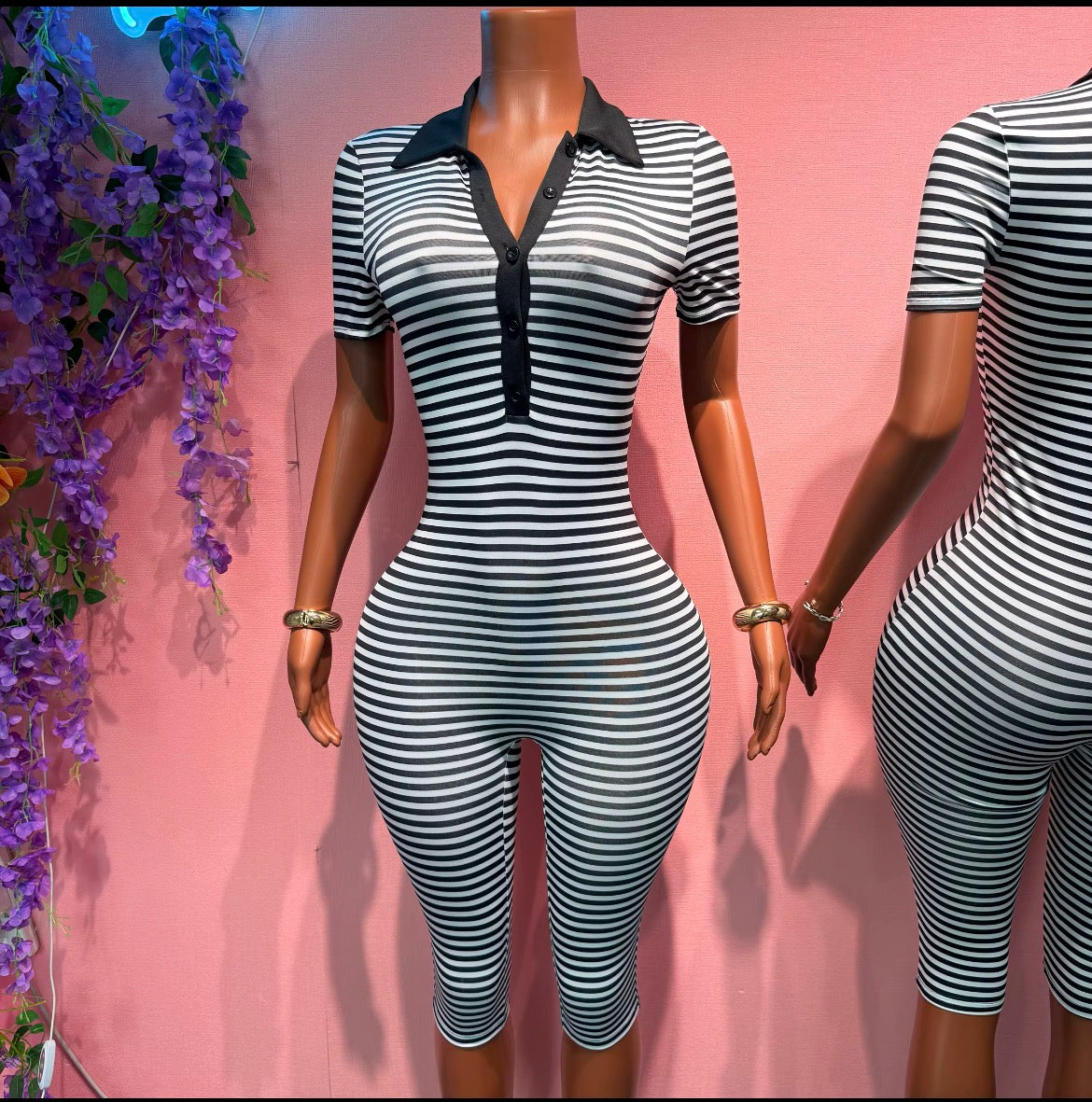 The Vibe Setter Striped Jumpsuit