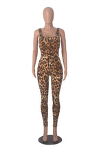Leopard Print Stretch Jumpsuit