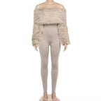 Faux Fur Luxe Catsuit