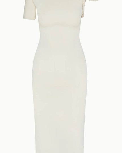 Twisted Shoulder Long Maxi