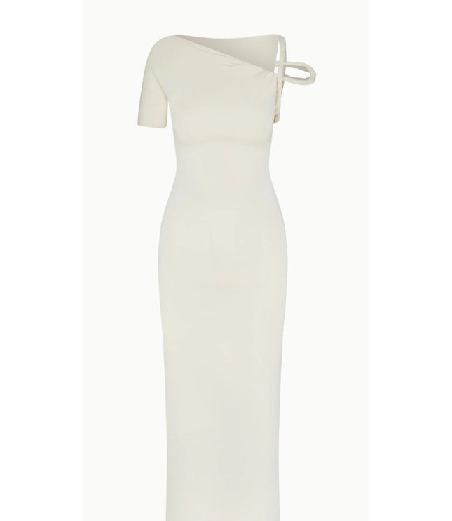 Twisted Shoulder Long Maxi