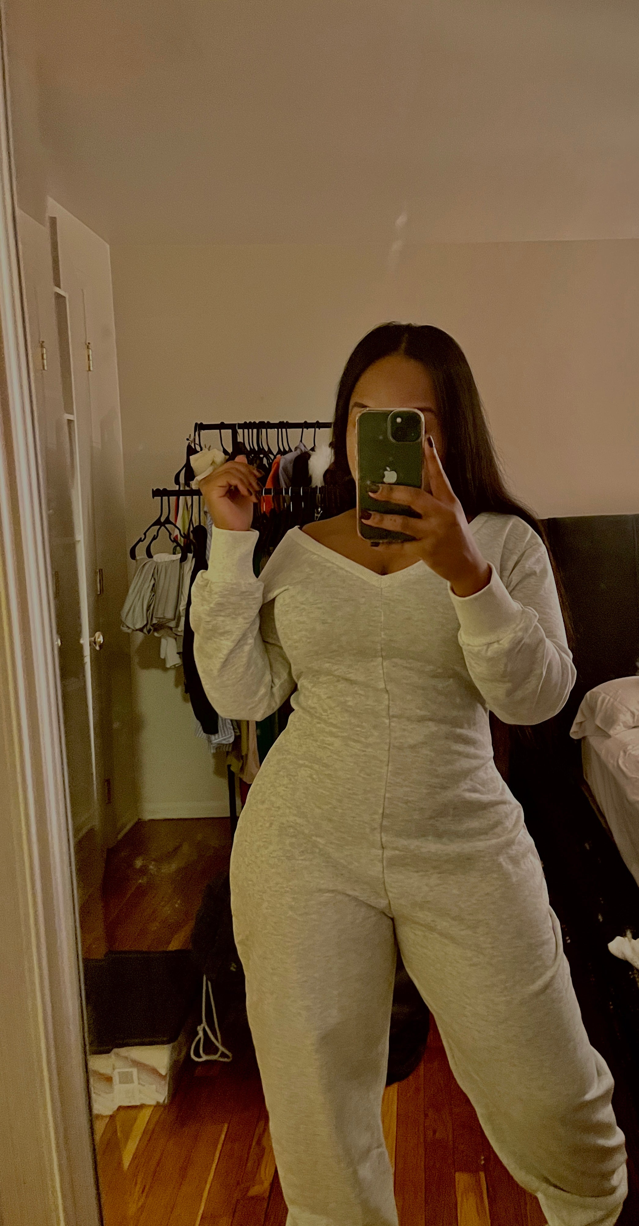 Off-Shoulder Lounge Jumpsuit