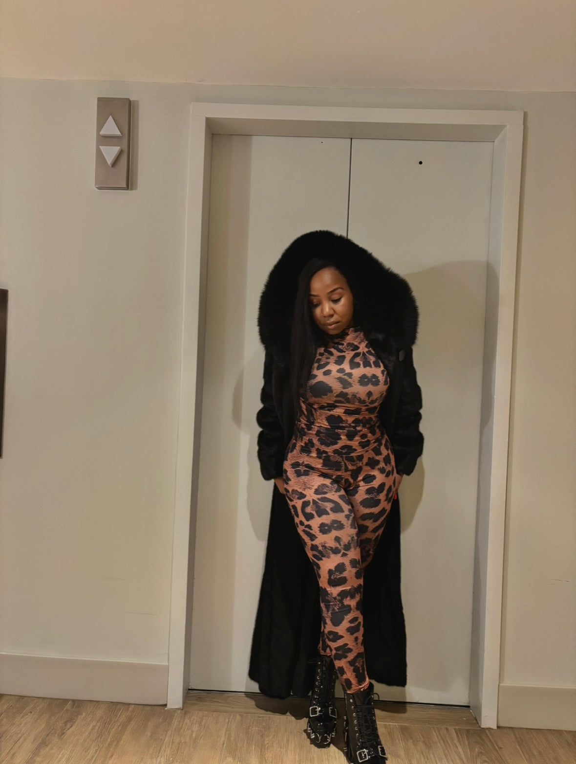 Leopard Print Two-Piece Set