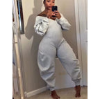 Off-Shoulder Lounge Jumpsuit