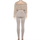 Faux Fur Luxe Catsuit