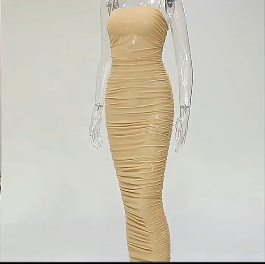 Sheer Nude Bodycon Dress