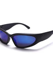 Black Frame w/ blue mirror lenses